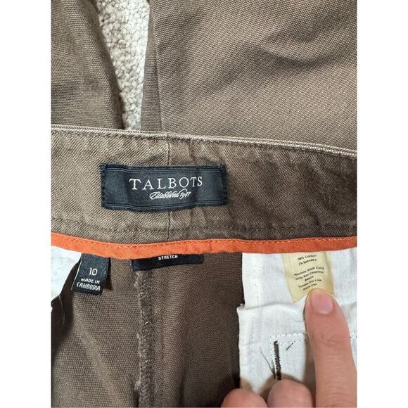 Talbots Brown Chino Capri Women's Size 10 - Picture 5 of 6